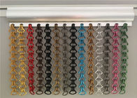 Fashion Door Fly Mesh Curtains , Colorful Metal Chain Fly Curtains For Doors